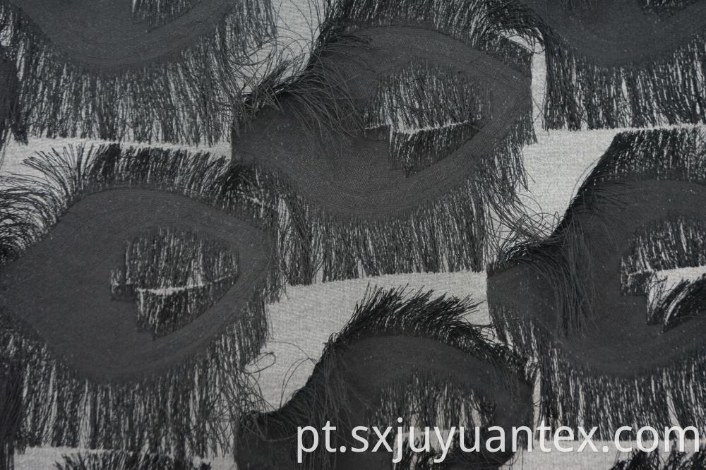 Polyester Eyelash Hand Cut Jacquard Fabric